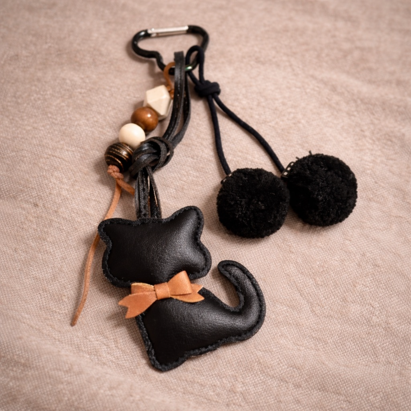 The Lucky Cat Bag Charm