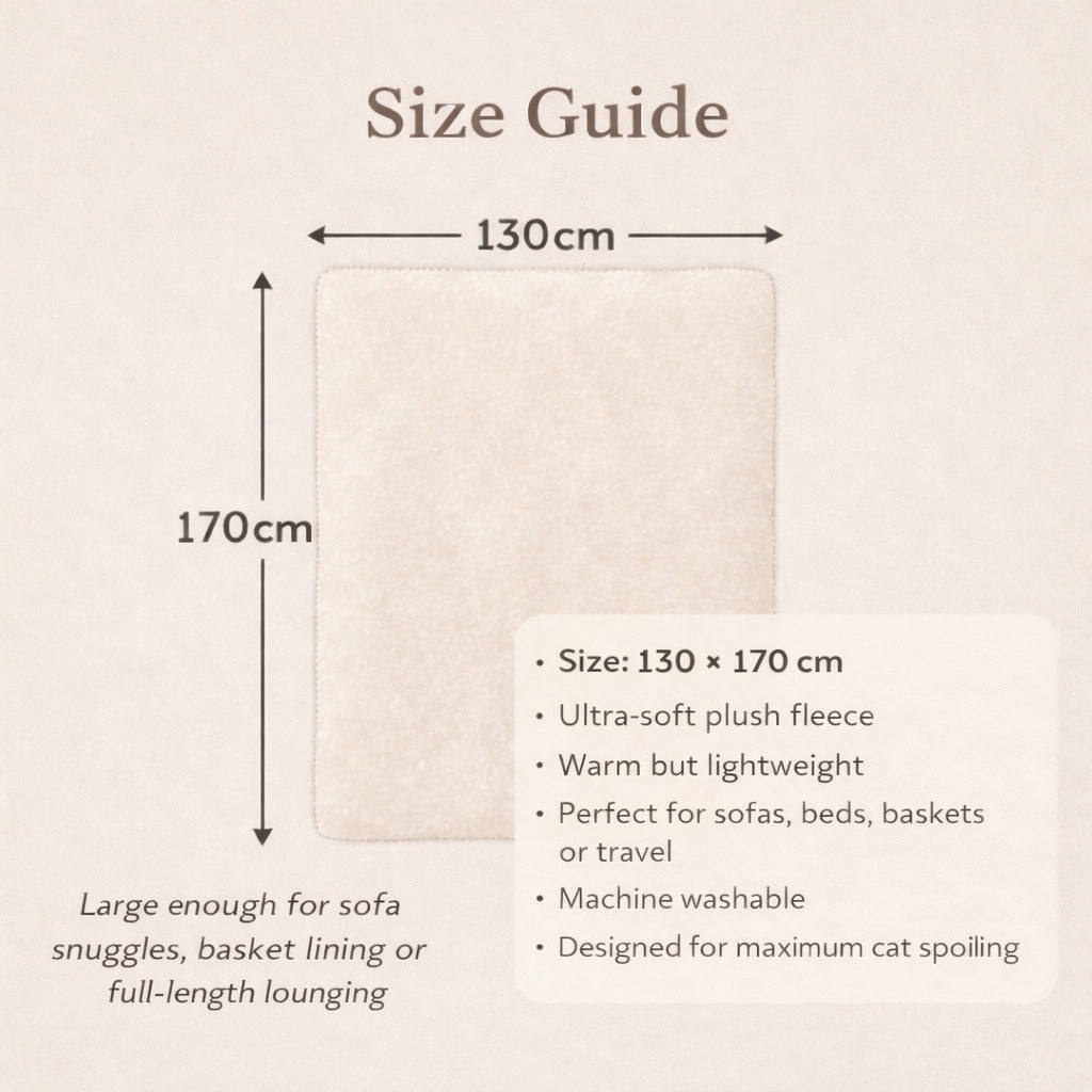 Large Luxury Cat Throw
