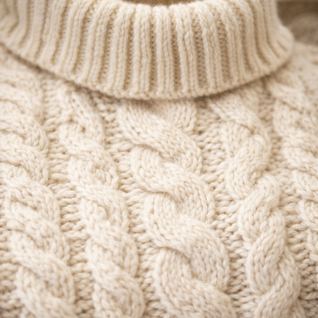 Oat cable knit jumper