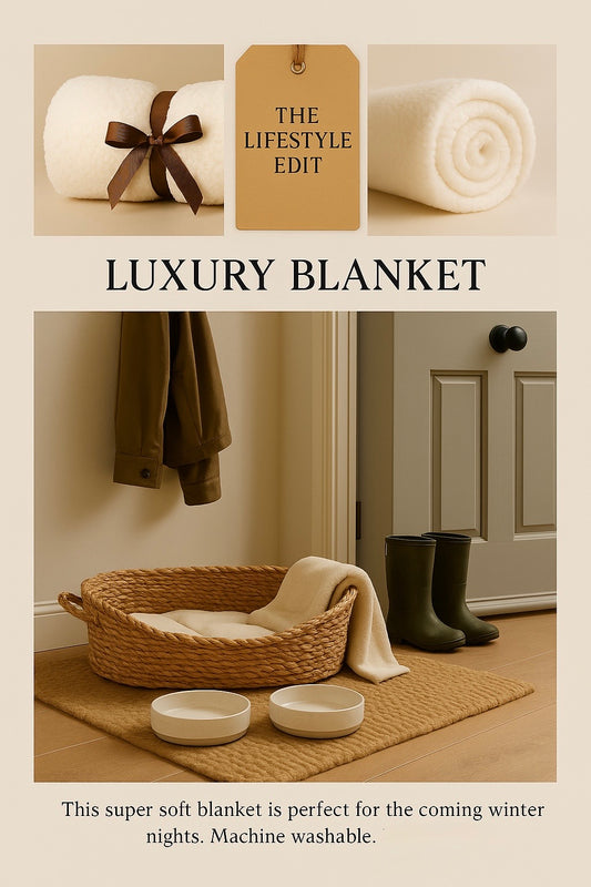 Luxury Cat Blanket (80x100cm) - Super Soft Machine Washable Pet Throw