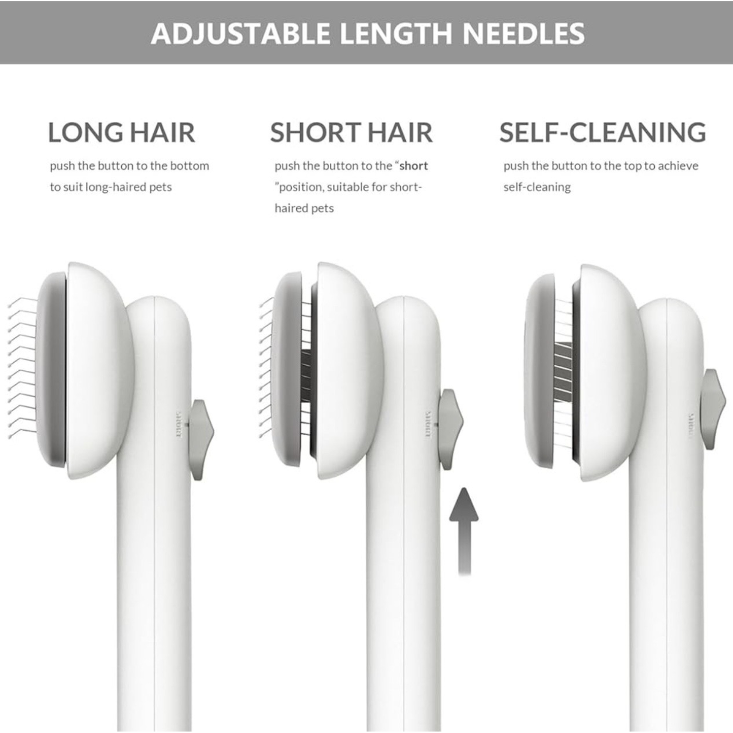 Self-Cleaning Pet Grooming Brush