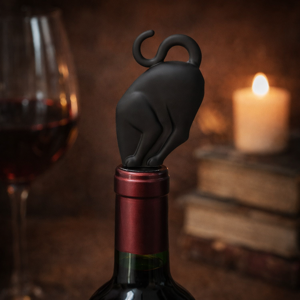 The Woozy Cat Bottle Stopper