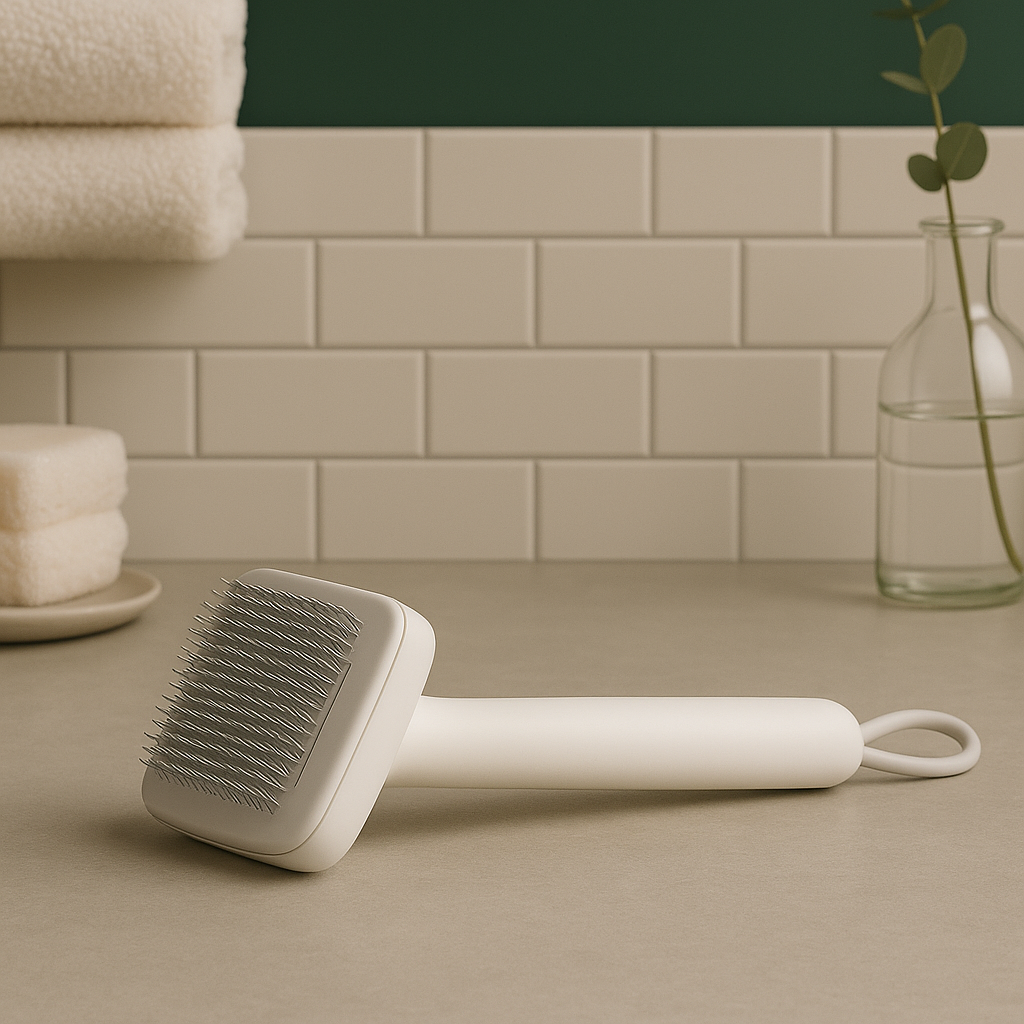 Self-Cleaning Pet Grooming Brush