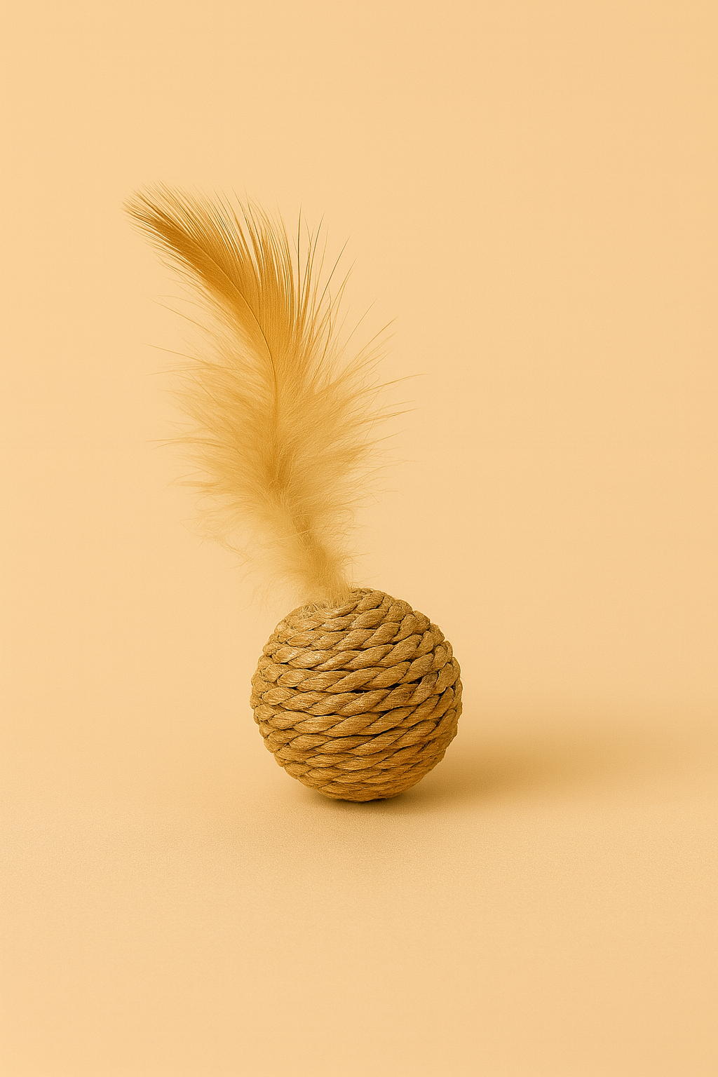 Mini Cat Toy Set (5 Pieces) - Natural Rope & Feather Play Bundle
