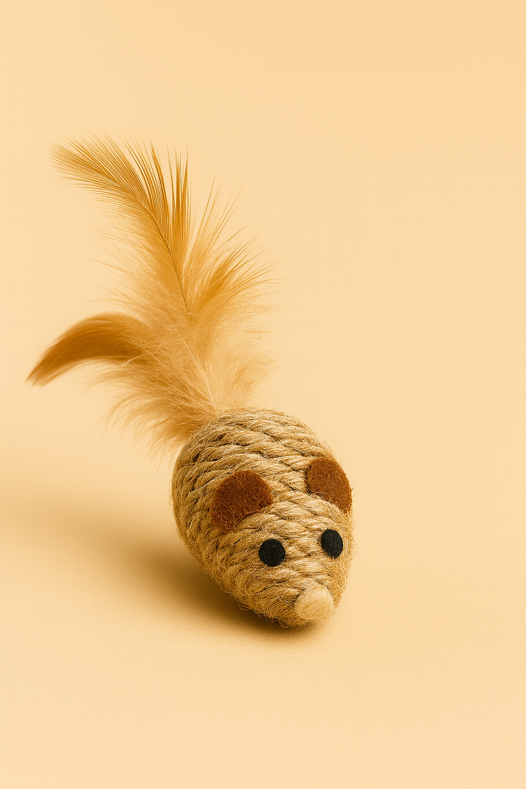 THE PLAYTIME EDIT Natural Cat Toy Set - Rope, Feathers & Catnip Play Bundle with Free Gift