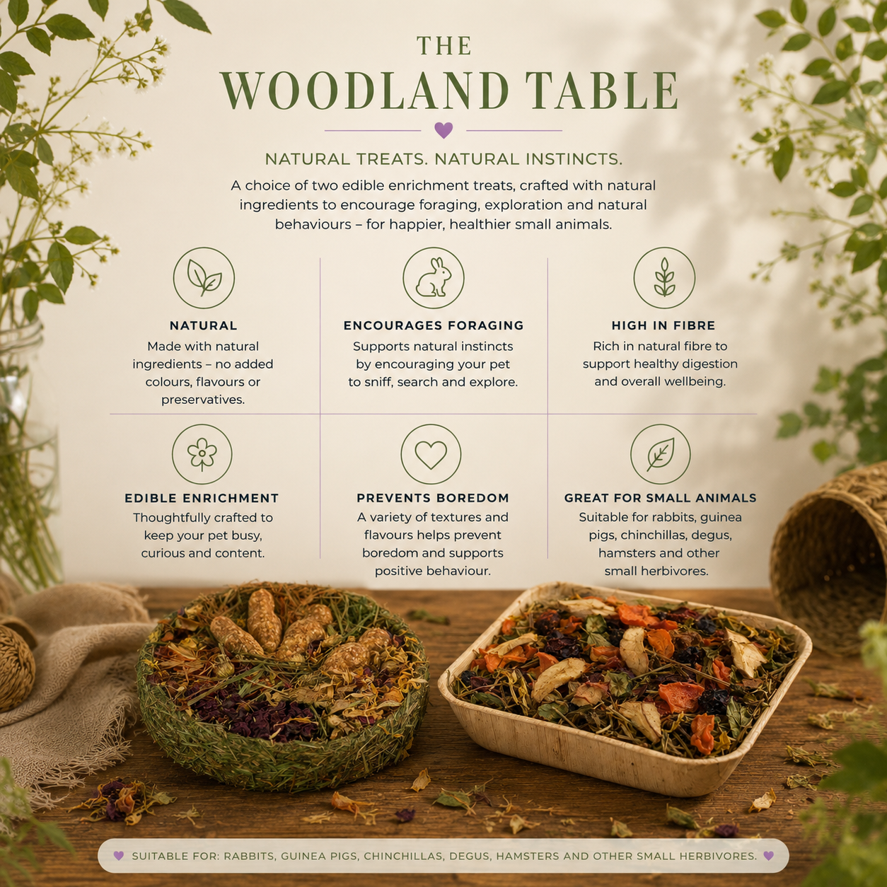 The Woodland table - Small Animal Platters