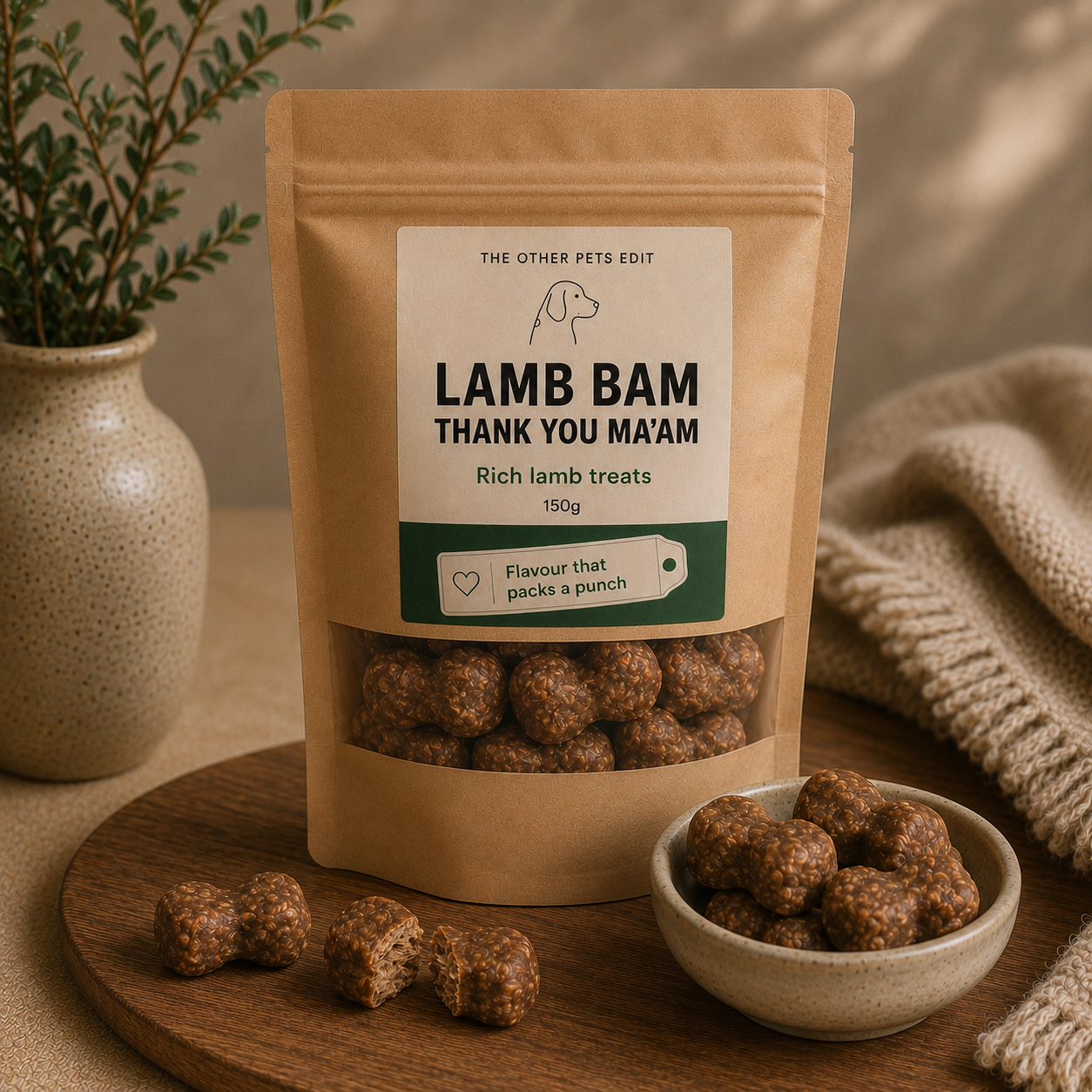 Lamb Bam Thank You Ma’am - Lamb treats for dogs 150g