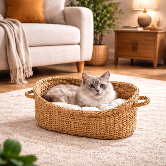 Premium Seagrass Cat Bed