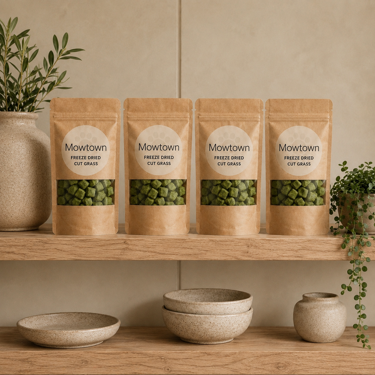 Mowtown - Freeze-dried Cat Grass 60g