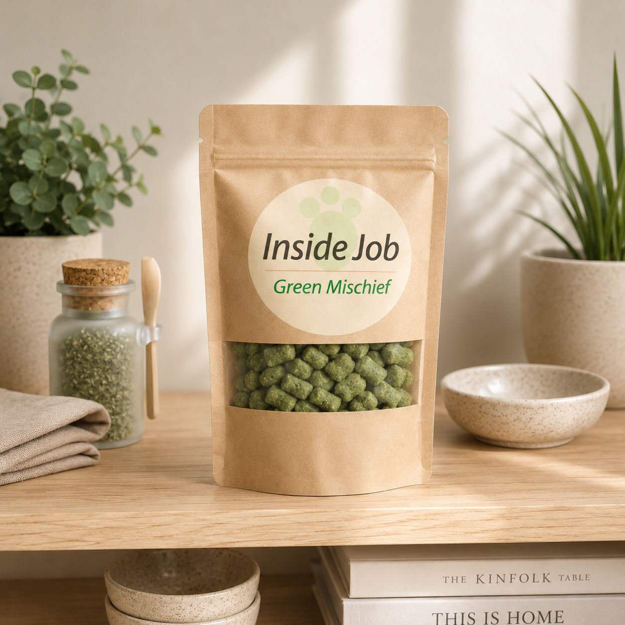 Inside Job - green mischief (cat treats 50g)