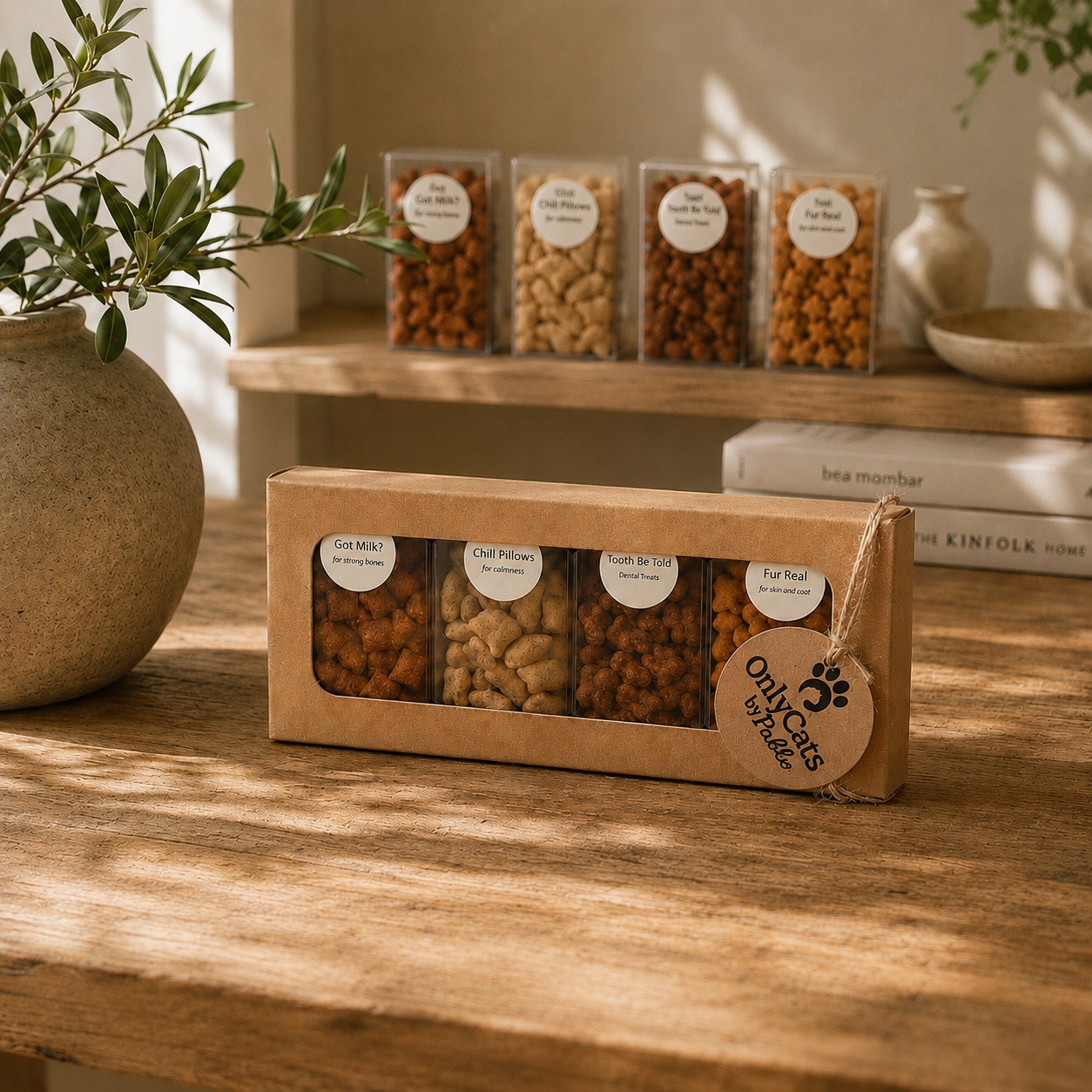 The Wellness Pack - 
Cat Treats for Dental Care, Hair & Skin Care, Calmness & Strong Bones