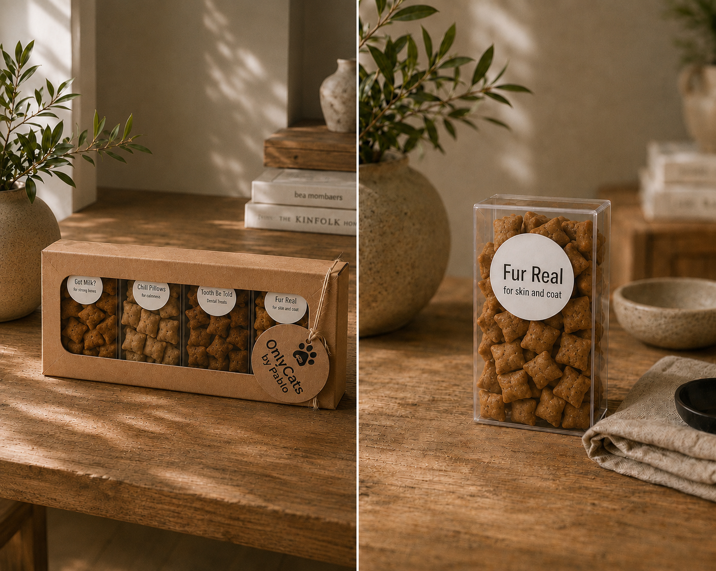 The Wellness Pack - 
Cat Treats for Dental Care, Hair & Skin Care, Calmness & Strong Bones