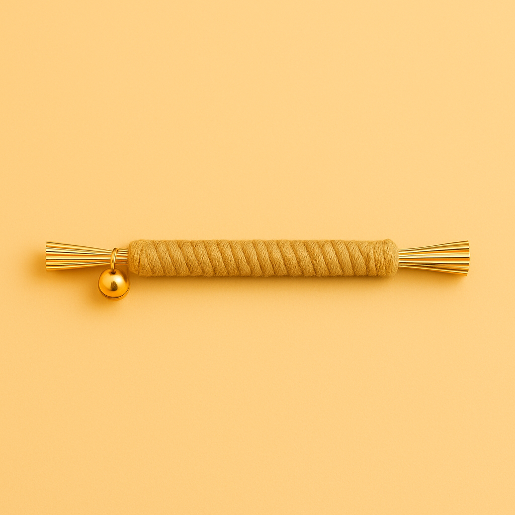 THE PLAYTIME EDIT Natural Cat Toy Set - Rope, Feathers & Catnip Play Bundle with Free Gift