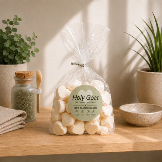 Holy Goat - 100% Goat Milk Freeze-Dried Hearts (100g)