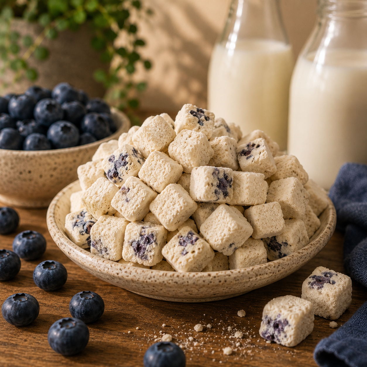 Berry Important - Blueberry Yoghurt Cubes Freeze-Dried (50g)