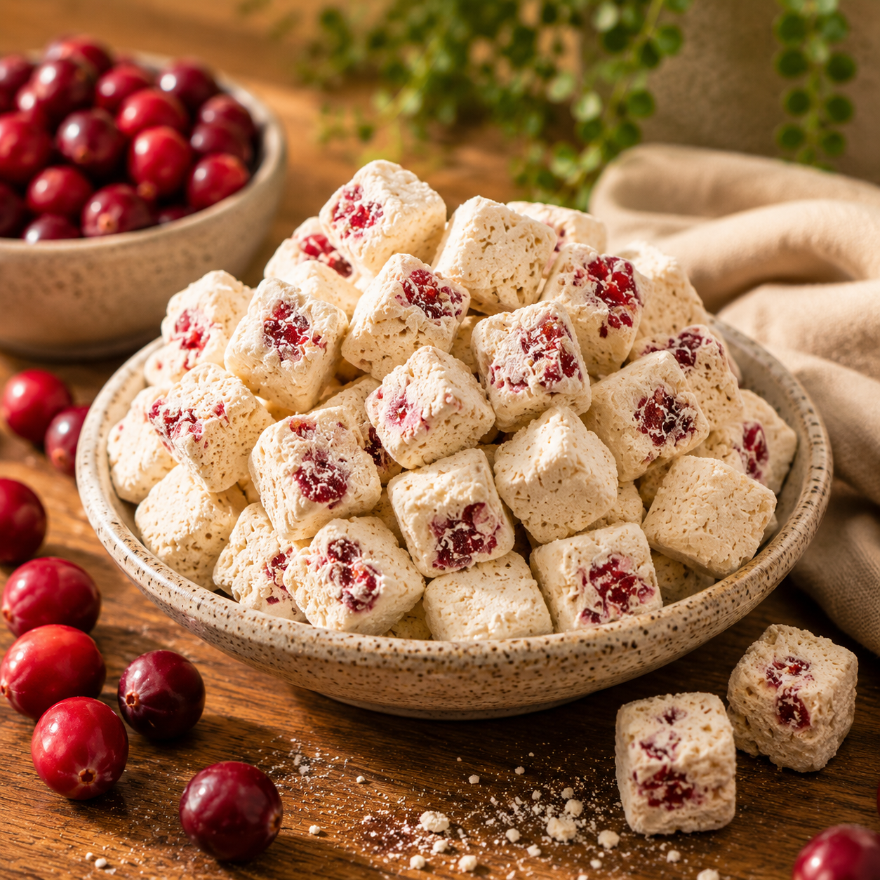 Berry Good - Cranberry Yoghurt Cubes Freeze-Dried (50g)