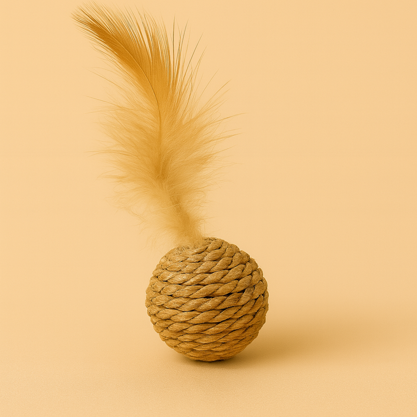 MINI PLAYTIME EDIT - (5 Pieces) Natural Rope & Feather Play Bundle