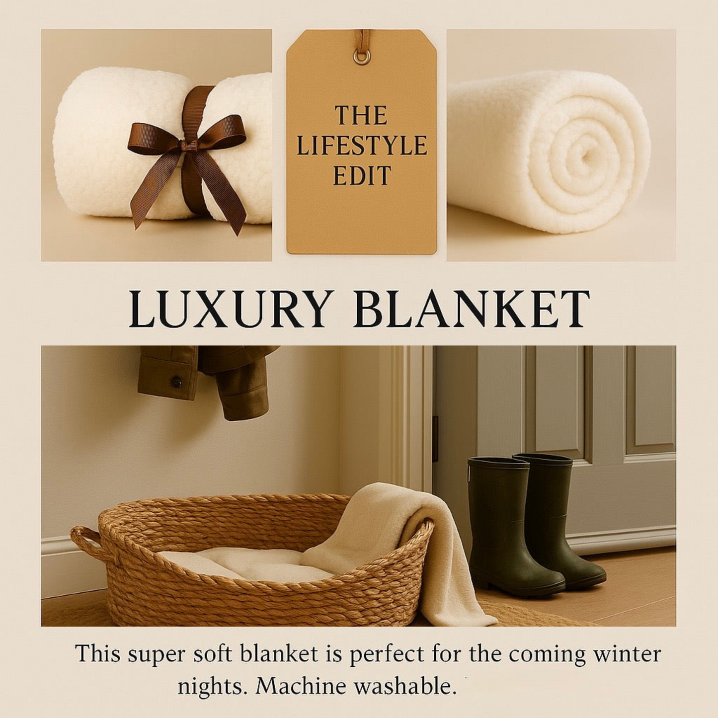 Luxury Cat Blanket (80x100cm) - Super Soft Machine Washable Pet Throw