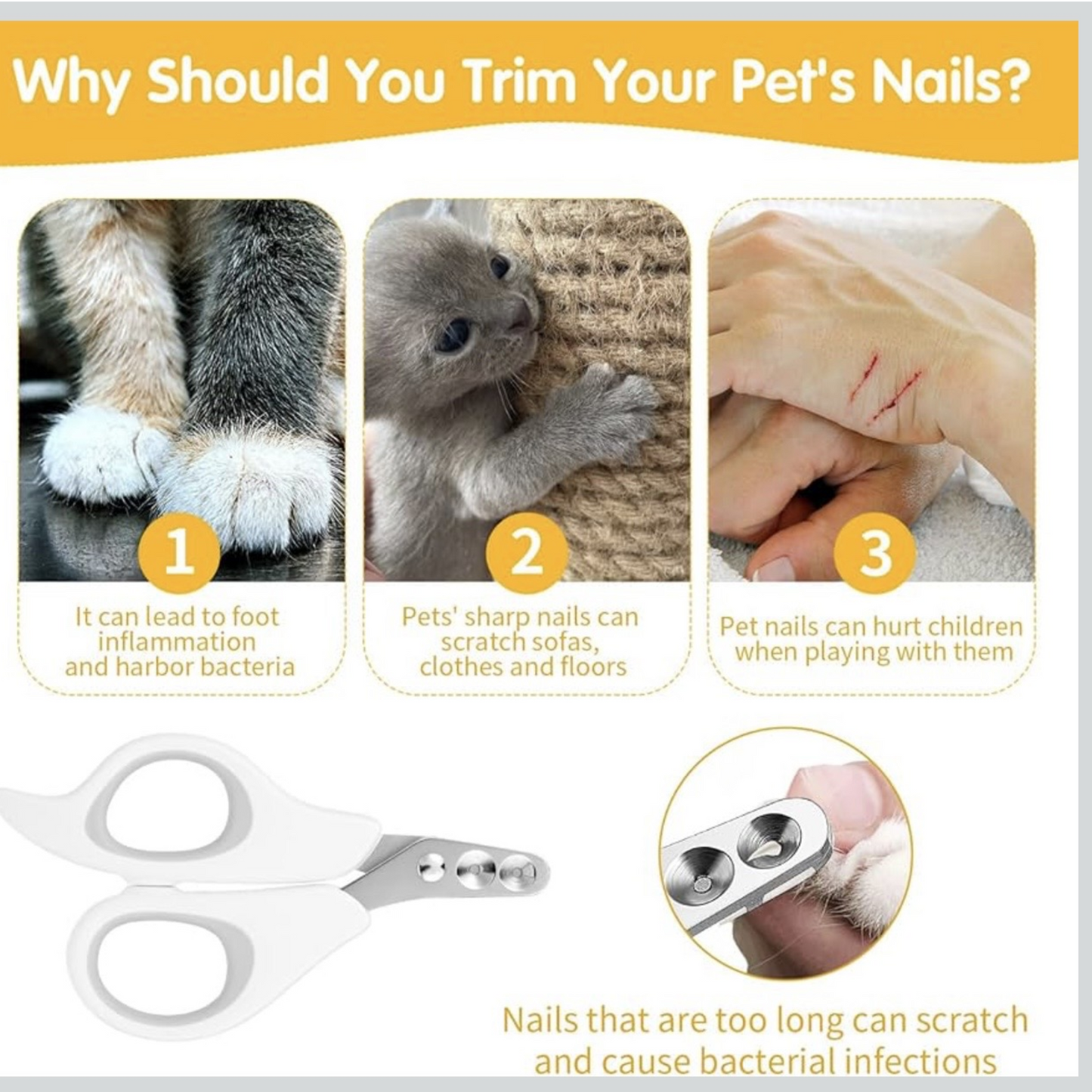Cat Nail Clippers – Double Hole Design